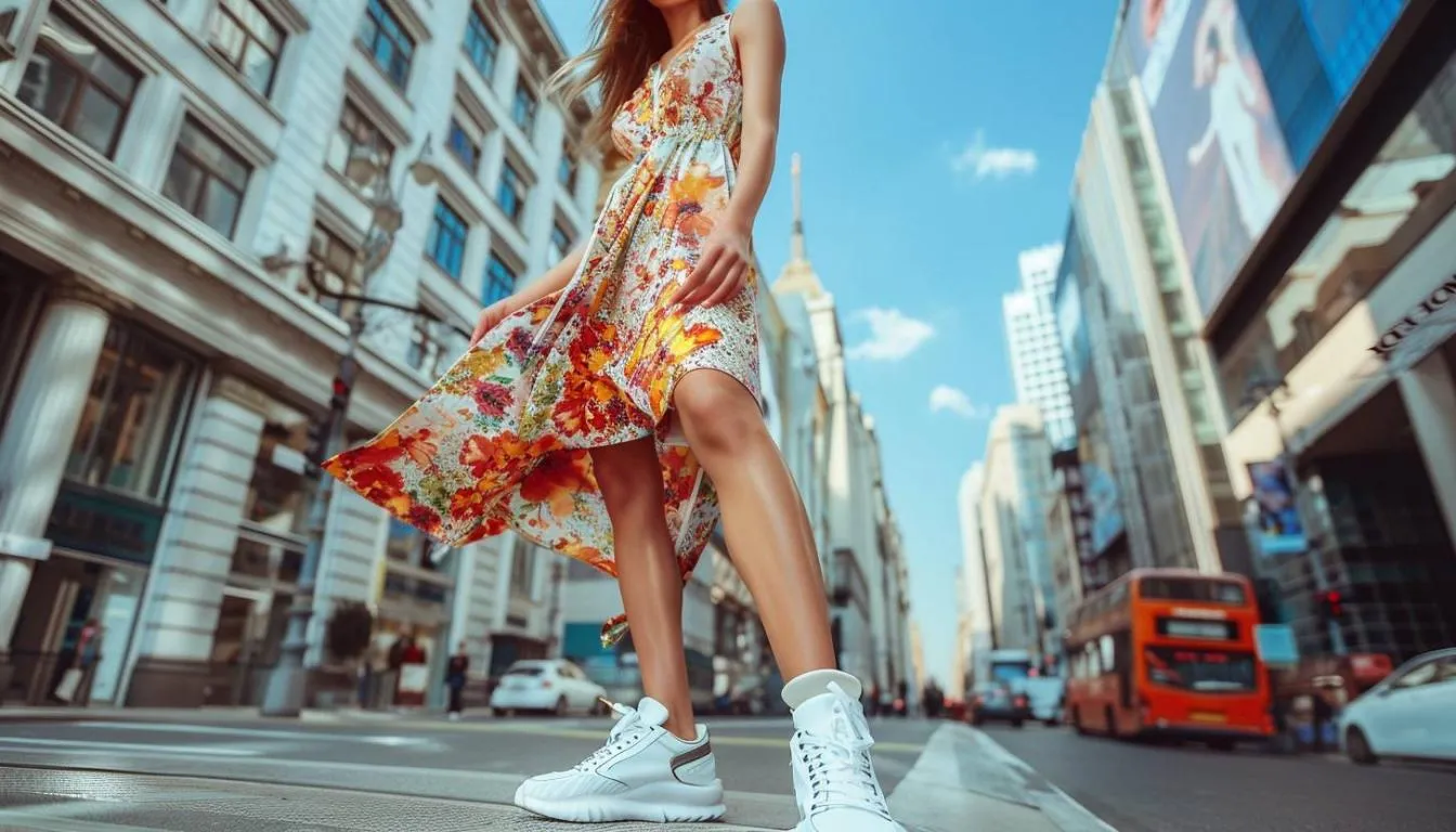 Guide pratique : Associer des baskets à une robe avec style