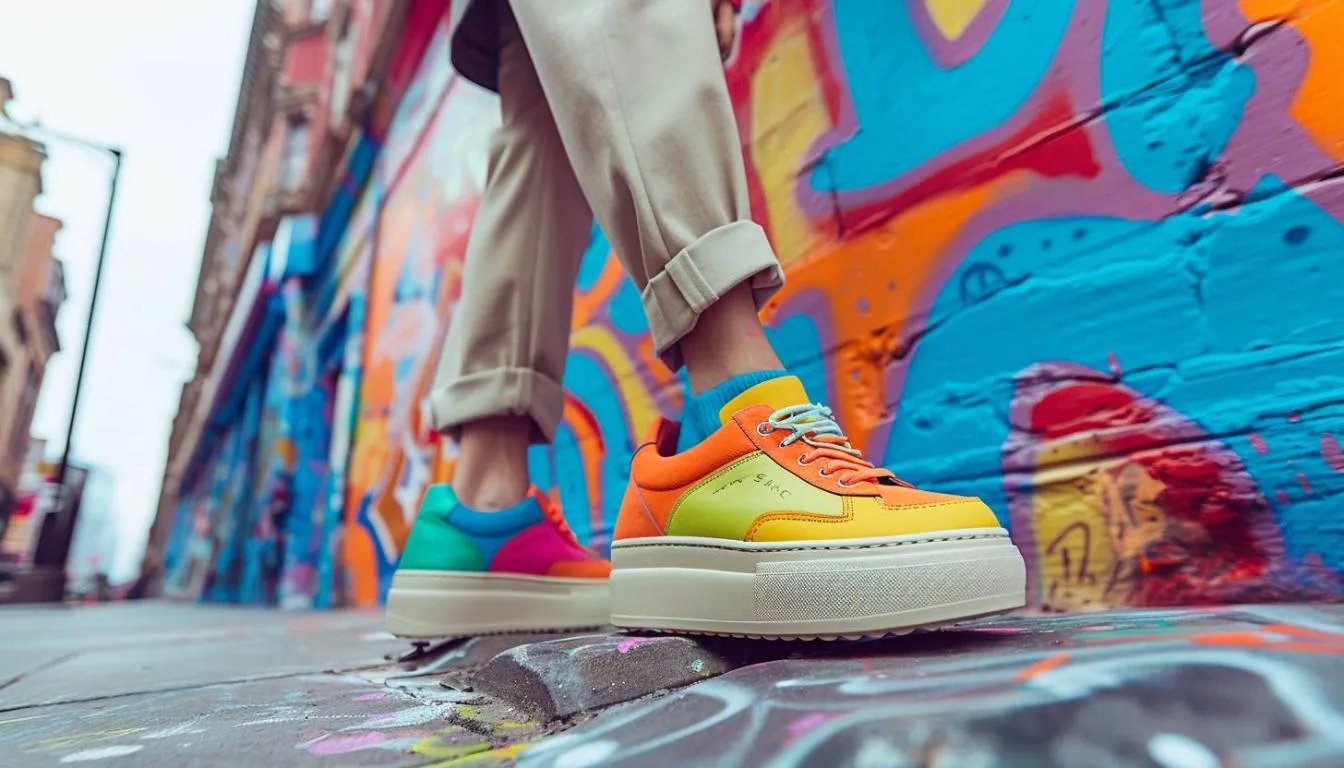 Guide pratique : Associer des chaussures colorées à une tenue neutre