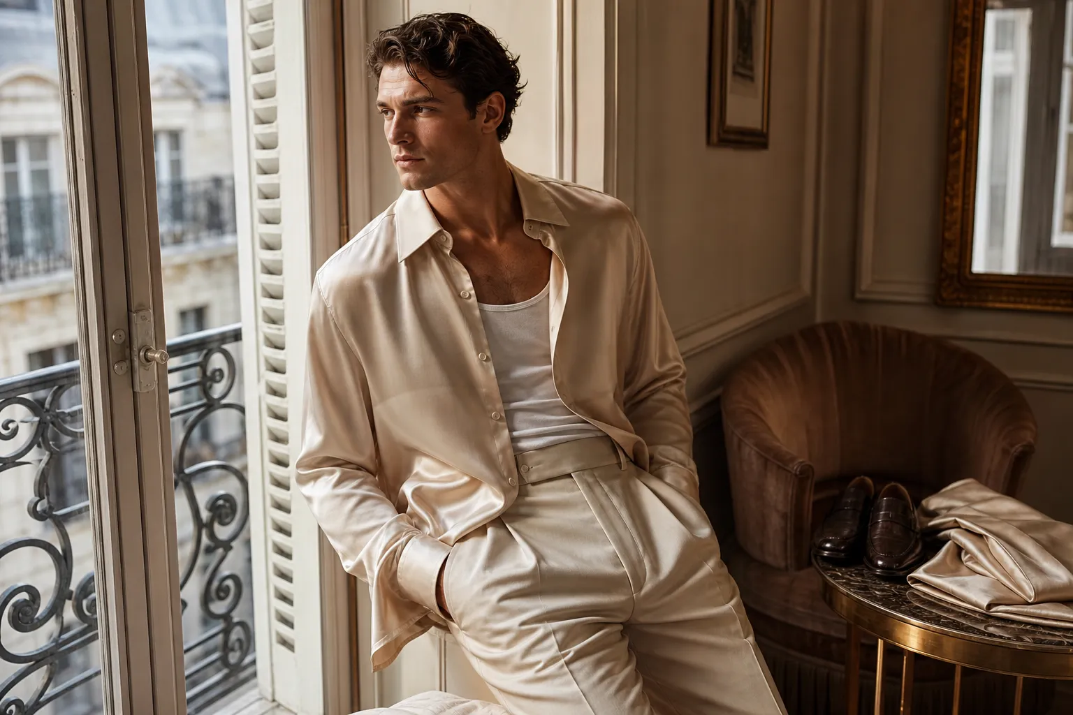 Guide pratique : Les clés pour bien porter une chemise en soie pour homme