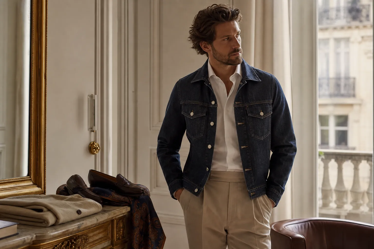 Guide pratique pour bien porter une veste en jean pour homme