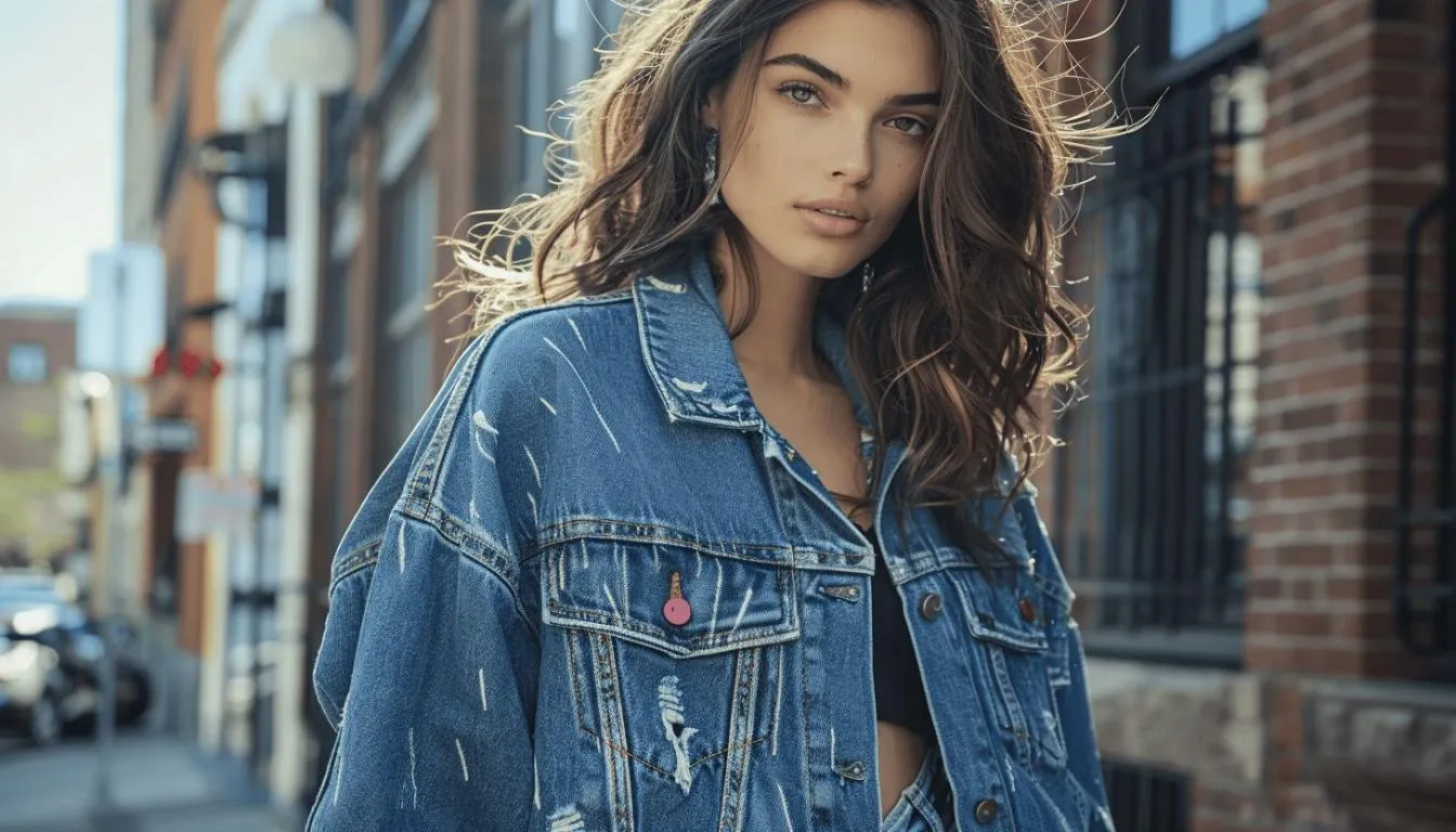 Les Meilleures Astuces pour Bien Porter une Veste en Jean Oversize