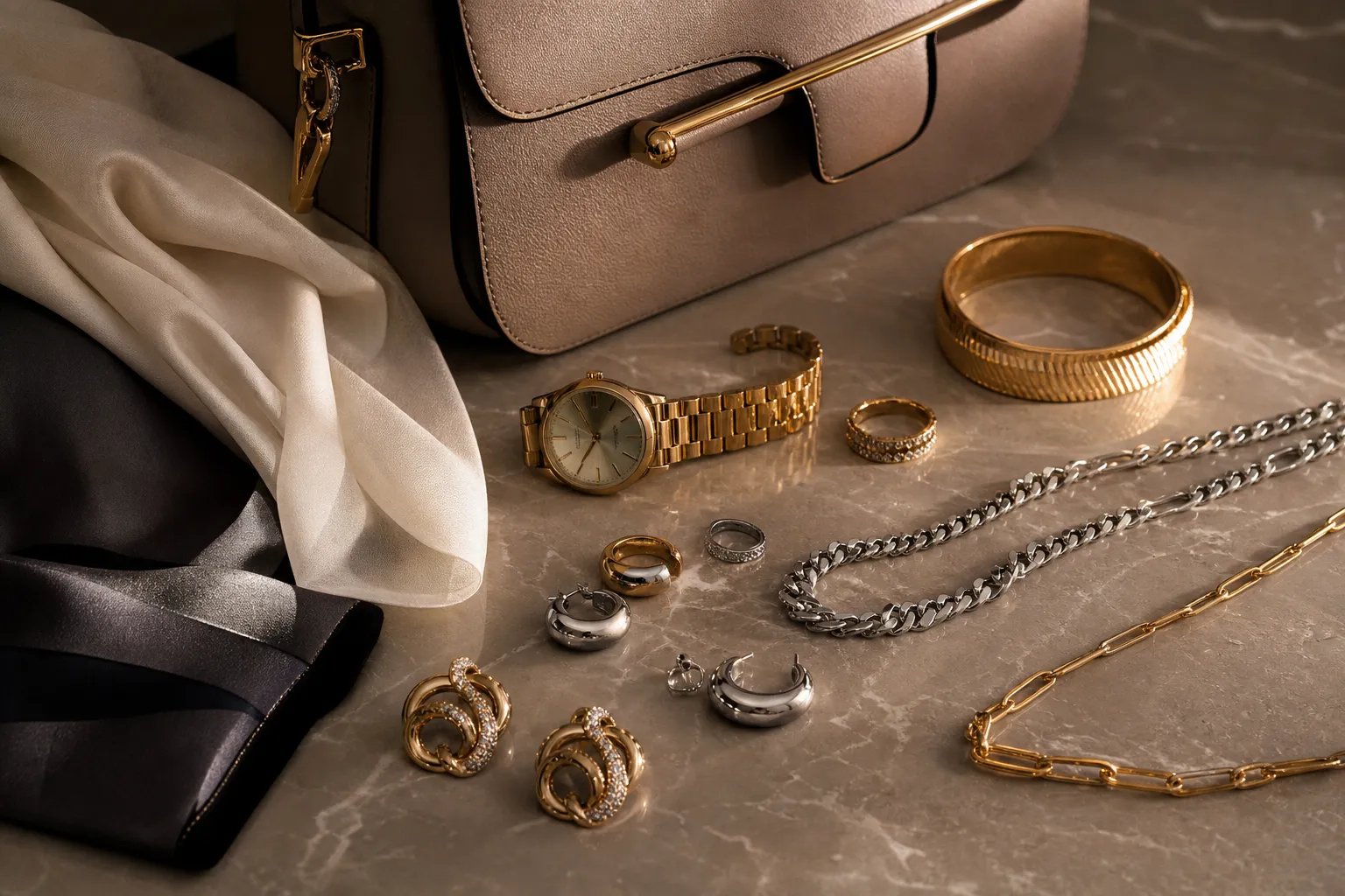 Comment mélanger bijoux dorés et argentés sans faute de style