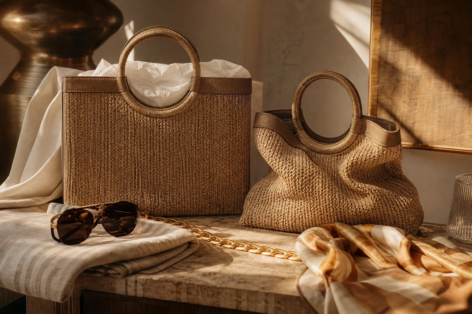 Sac en paille qui se déforme après une journée à la plage : pourquoi, et comment l'éviter